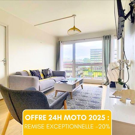 Maison Grands Espaces: Central Stay with Free Parking Le Mans Exterior photo